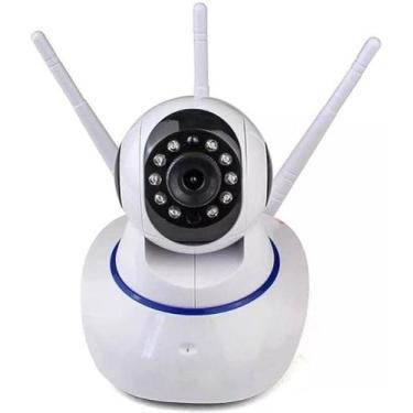 Imagem de Camera babá eletrônica com 3 antenas wi-fi  hd - IPCamera 
