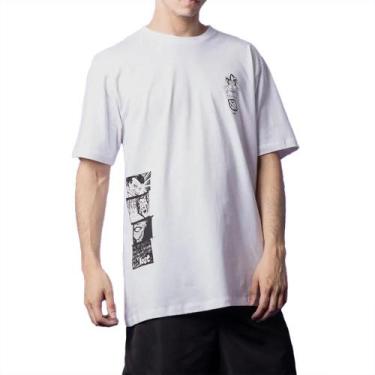Imagem de Camiseta Lost Joker Quadrinhos SM25 Masculina Branco, G, Branco