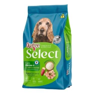 Imagem de Quatree select senior 7 cães frango raças médias e grandes 15kg
