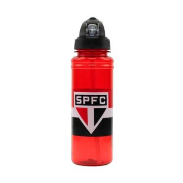 Imagem de Garrafa São Paulo FC de Canudo Retrátil 700ml 8856B-2 - Mileno