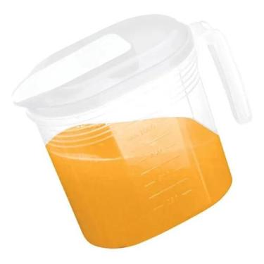 Imagem de Jarra Em Plástico Transparente E Tampa Branca 1,4l Nitron