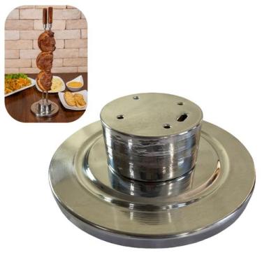 Imagem de Suporte de Mesa para Espetos em Alumínio Reforçado Churrasco - ALUMÍNI