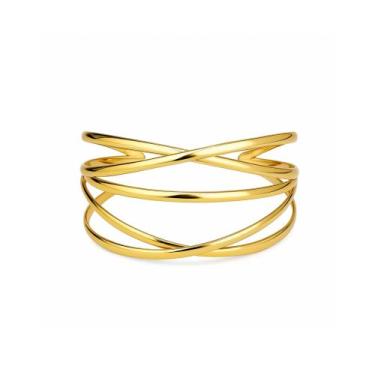 Imagem de Bracelete Trançado Regulável - Banhado em Ouro 18k - Tri Gata Semijoia