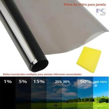 Imagem de Película Para Janela De Carro Com Acabamento Pérola Preta 3Mx50CM UV S