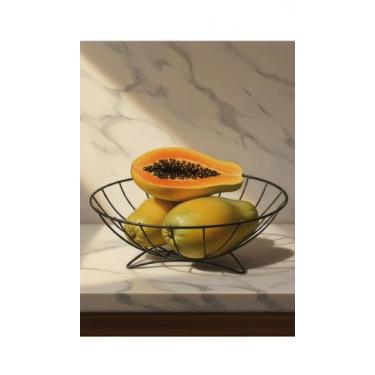 Imagem de Fruteira de Mesa Redonda em Aço Aramado Preto - Congratulations Store