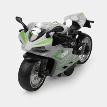 Imagem de Moto Esportiva Realista com Sons, Luzes e Fricção - SEM MARCA