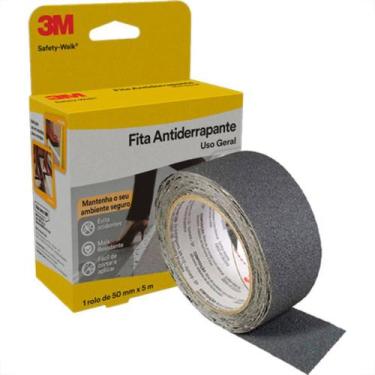 Imagem de Fita Antiderrapante 3M Int.5M - Cinza