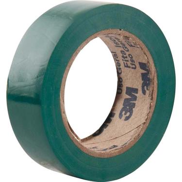 Imagem de Fita Isolante Imperial Colors Verde Boa Flexibilidade Fácil Aplicação Resistente Raios Ultravioleta Antichama 10M