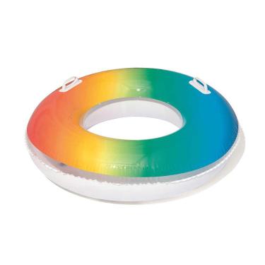 Imagem de Boia Infantil Inflável Arco Iris Bestway Diâmetro 91Cm