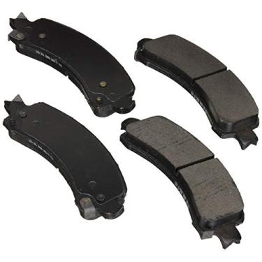 Imagem de BOSCH BE974AH Conjunto de pastilhas de freio a disco de cerâmica azul com ferragens - compatível com Cadillac Escalade selecionada; Chevrolet Avalanche, Express, Suburban, Tahoe; GMC Savana, Yukon