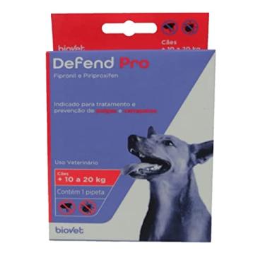 Imagem de Antipulgas e Carrapatos Defend Pro para Cães de 10 kg a 20 kg com 1 Pipeta