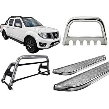 Imagem de KIT QUEBRA MATO+SANTO ANTONIO H2+ESTRIBO FONTIER 08/16 CROMO