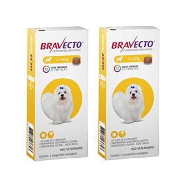 Imagem de Bravecto Anti Pulgas e Carrapatos - Comprimido mastigável 112,5 mg - Para cães com 2-4,5kg - Pack com 2 Unidades