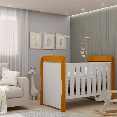 Imagem de Berço 3 em 1 Gelius Estrela - Branco/Naturale 