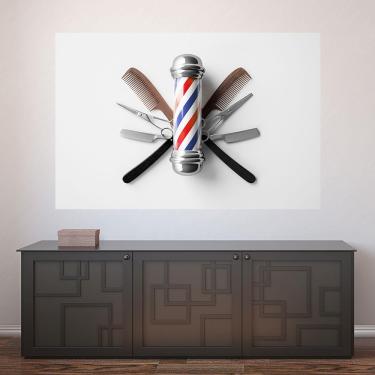 Imagem de Painel Adesivo de Parede - Barbearia - Barber Shop - 1104pnm