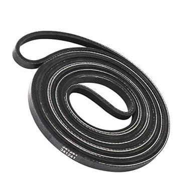 Imagem de Cinto de tambor 341241 para secadora Whirlpool, Kenmore, Amana, Crosley, Roper. Peça de reposição 529597, 14210003, 31001026, 31531589, 99906951, 99989673, 99989674, 26000341241, 26000349533, W10127457, W101364