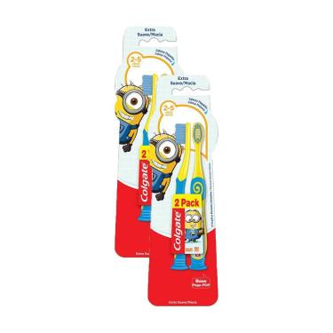 Imagem de Kit 2 Escovas Dental Colgate Minions 2 - 5 anos com 2 unidades