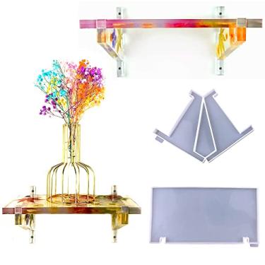 Imagem de MIMIRACLE Prateleira organizador de moldes epóxi rack de molde de resina suporte de exibição estante epóxi molde de fundição rack de armazenamento DIY artesanato decoração de casa -G