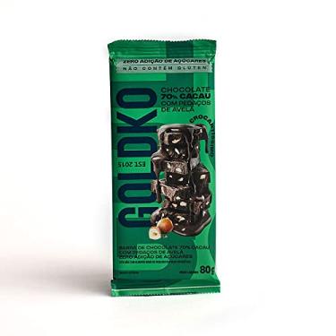 Imagem de Tablete de chocolate 70% cacau com avelãs zero adição de açúcares - 60g