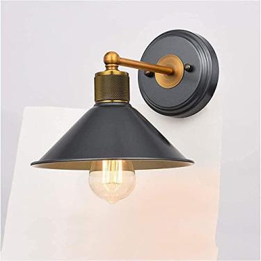 Imagem de REJOON American Retro Iron Art Lâmpada de parede vintage Interior Externo Pátio Varanda...