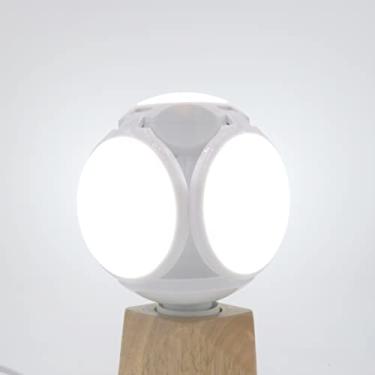 Imagem de Lâmpada LED dobrável 40W E27 Football UFO Lâmpada 360 graus AC 85-265V 110V 220V Lampada Holofote LED (Branco Frio, 40W)