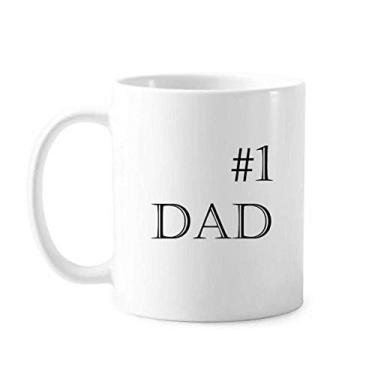 Imagem de Nº 1 Caneca de cerâmica para café e porcelana com citação do festival dos pais