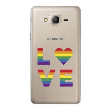 Imagem de Capa Case Capinha Samsung Galaxy  On7 Arco Iris Love - Showcase