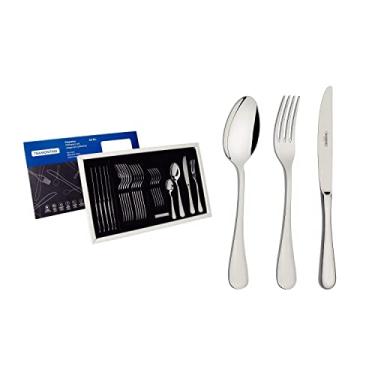 Imagem de Faqueiro Tramontina Classic em Aço Inox com Facas de Mesa Forjadas Acabamento Brilho 24 Peças