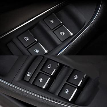 Imagem de KJWPYNF Para Chevrolet Cruze 2010-2014 LHD, 7 peças/conjunto de interruptor de botão de elevação de janela de carro decoração de lantejoulas