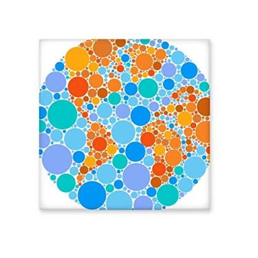 Imagem de Azulejo de cerâmica com mapa mundial laranja azul azulejo brilhante decalque de pedra adornando tijolos esmaltados