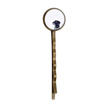 Imagem de Chapéu retrô de metal com fotografia de animal de estimação para cachorro branco