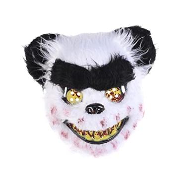 Imagem de Amosfun Para o Dia Das Bruxas Máscara De Dia Das Bruxas Máscara De Disfarce Mascarar De Máscara De Animal Panda Inventar
