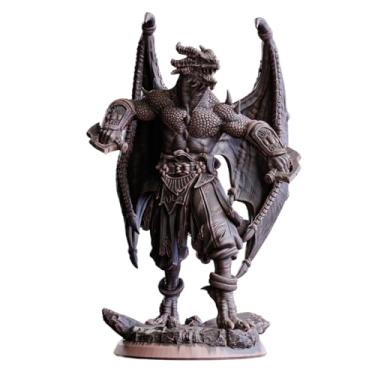 Imagem de Draconian Fighter Male - Half-Dragon Guerreiro - Miniatura sem pintura para RPG