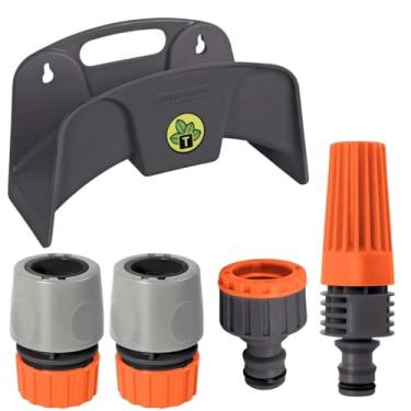 Imagem de Suporte Plástico Enrolador Porta Mangueira + Engate Rápido 1/2" + Bico Torneira Engate Rápido | Tramontina