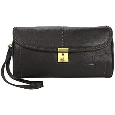 Imagem de Bolsa Capanga Masculina em Couro 7053F - Café