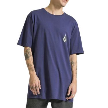 Imagem de Camiseta Volcom Deadly Stone SM24 Masculina Azul Escuro