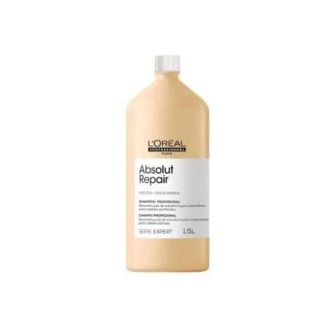 Imagem de Shampoo Loreal Absolut Repair Gold Quinoa + Protein 1,5L - L'oréal