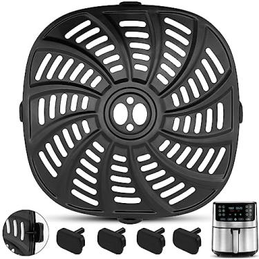 Imagem de Frigideira Air Fryer para Gourmia GAF798 7QT GAF716, antiaderente de grau alimentício, 22 x 21 cm, acessórios de substituição para fritadeira, bandeja para grelha, placa para máquina de lavar louça