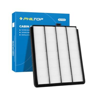 Imagem de PHILTOP Filtro de ar de cabine, substituição para CF8813A, CP813, MDX V6 3.5L (2001-2006), Pilot V6 3.5L (2003-2008), Odyssey V6 3.5L (1999-2004), filtro de cabine premium com carvão ativado, pacote com 1