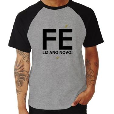 Imagem de Camiseta Raglan Fé Liz Ano Novo! - Foca Na Moda