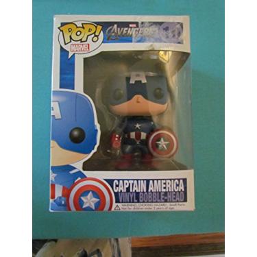 Imagem de Funko Pop Marvel (Bobble): Avengers - Capt. America