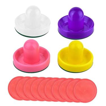 Imagem de Tachiuwa Empurradores e discos de air hockey, controle deslizante de air hockey, discos de air hockey para família, estilo c