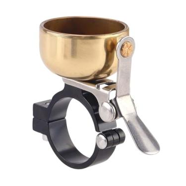 Imagem de Generic Sino de bicicleta para ciclismo, guidão para equipamento de bicicleta de estrada, ouro