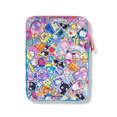 Imagem de Sonix x Sanrio | Capa para laptop inchada | 15-16 polegadas, capa acolchoada para laptop, capa para computador | Adesivos Hello Kitty & Friends