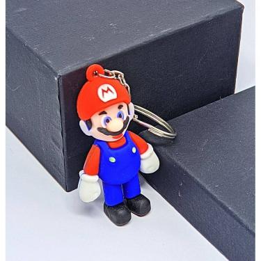 Imagem de Chaveiro com Pingente Mini Boneco 3D Emborrachado Super Heróis Capitão América Homem aranha Spider Minnie Lembrancinha