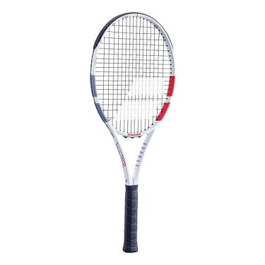 Imagem de Raquete de Tênis Babolat Strike EVO - Branco/Vermelho + Corda