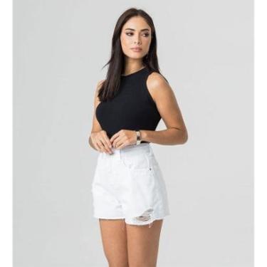 Imagem de Shorts Hot Pants Feminino Sarja Disparate-Feminino