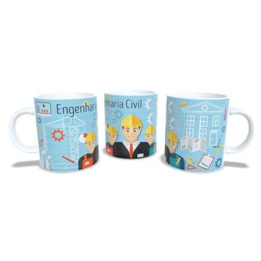 Imagem de Canecas de Porcelana Branca Personalizadas Profissões 4 (Eng.Civil2)