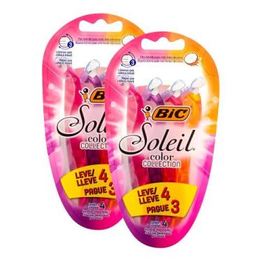 Imagem de Kit 2 Aparelho de Depilação Bic Soleil Color Collection Leve 4 Pague 3