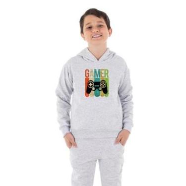 Imagem de Moletom Canguru Infantil Menino Vídeo Gamer Benellys-Masculino